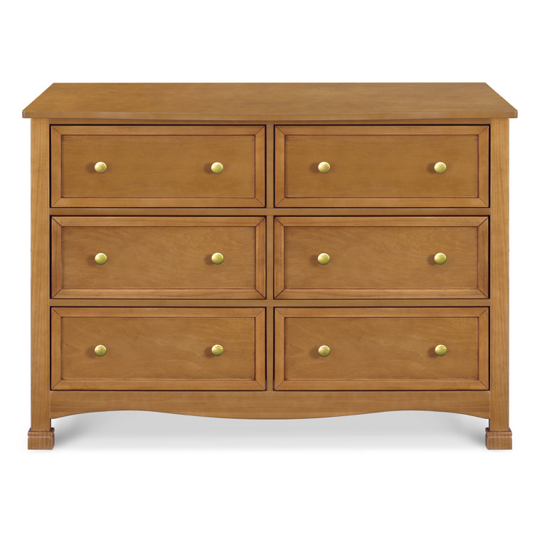 Kalani Chestnut 6-Drawer Double Wide Nursery Dresser