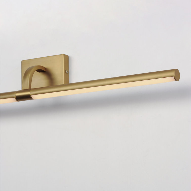 Mona Gold LED Dimmable Wall Picture Light with Rotating Frame