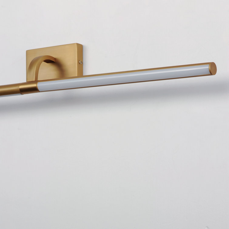 Mona Gold LED Dimmable Wall Picture Light with Rotating Frame