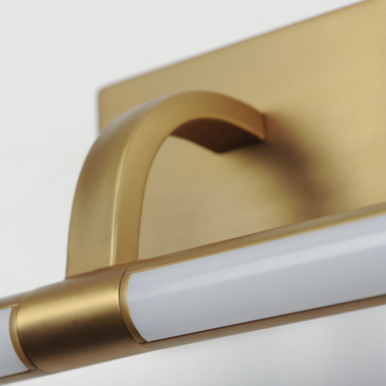 Mona Gold LED Dimmable Wall Picture Light with Rotating Frame