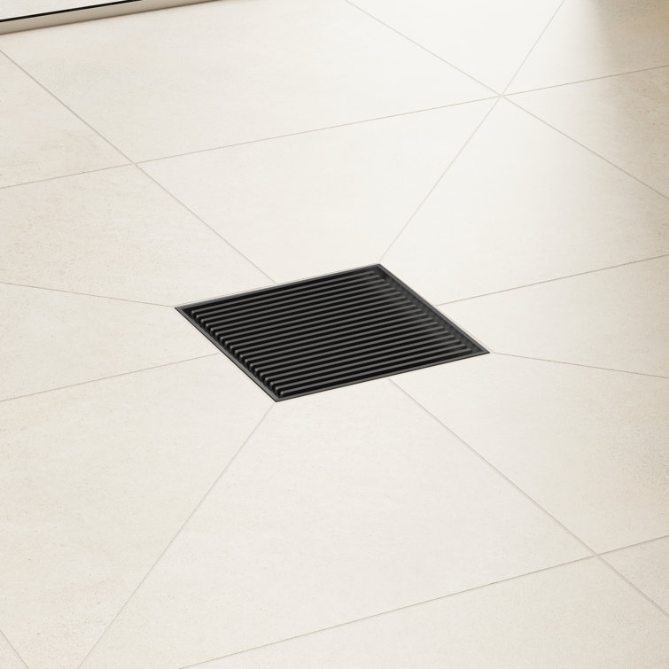 Brushed Stainless Steel 4x4 Square Shower Drain
