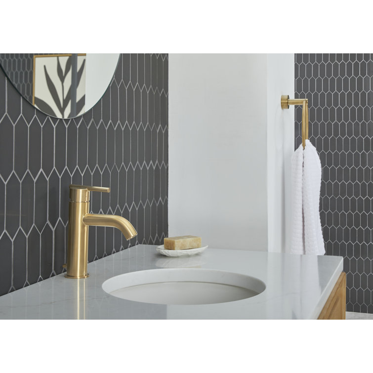Brushed Bronze Wall Mounted Circular Towel Ring