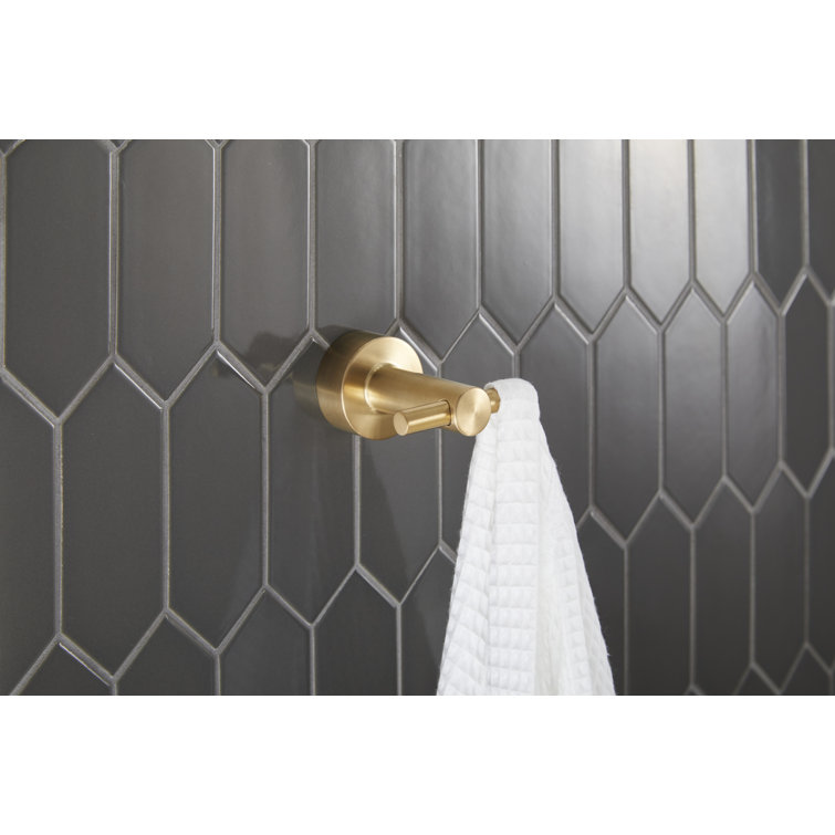 Brushed Bronze Metal Wall Mounted Robe Hook
