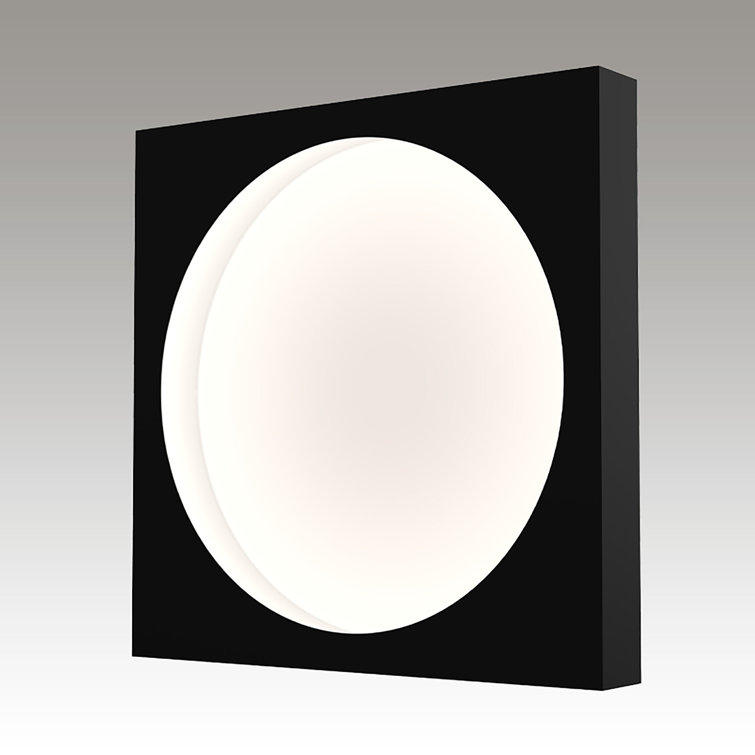 Vuoto 15" Symmetrical Black Aluminum LED Wall Sconce