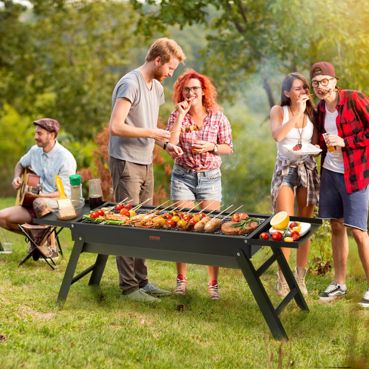 VEVOR 23'' Black Stainless Steel Portable Charcoal Grill