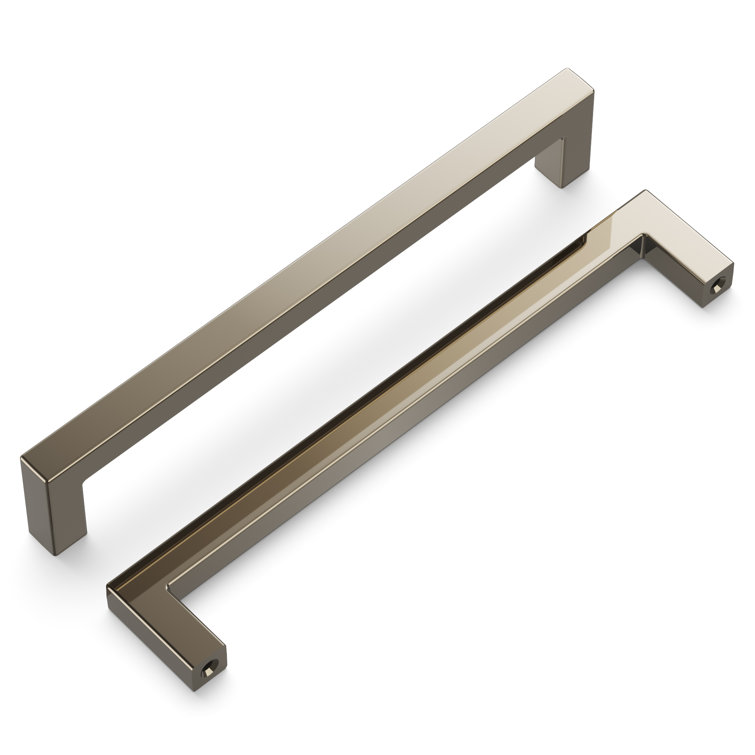 Polished Nickel Modern Kitchen Cabinet Handles with Mounting Hardware