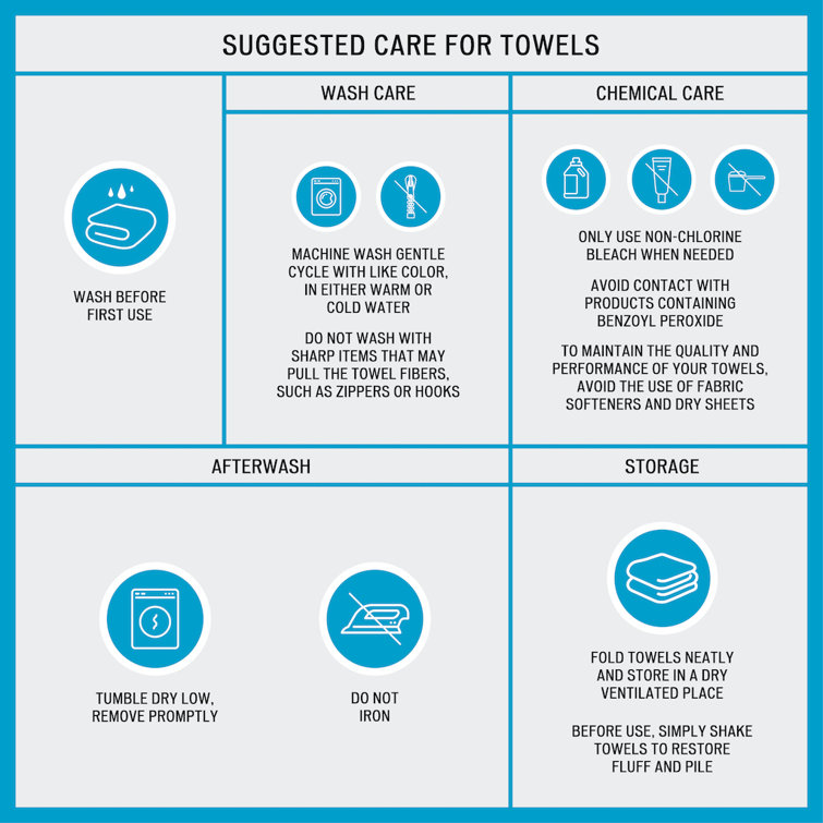 Coral Cotton Fast-Drying 6-Piece Towel Set