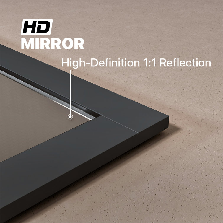 Aberdeen 36" Espresso Wood Framed Bathroom Vanity Mirror