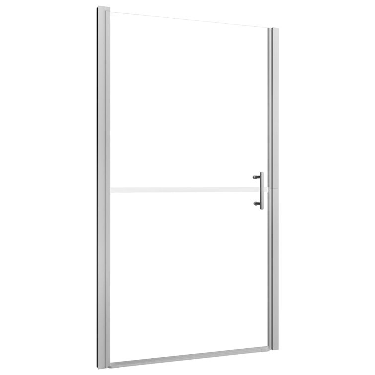 Clear Tempered Glass Shower Door with Aluminum Frame