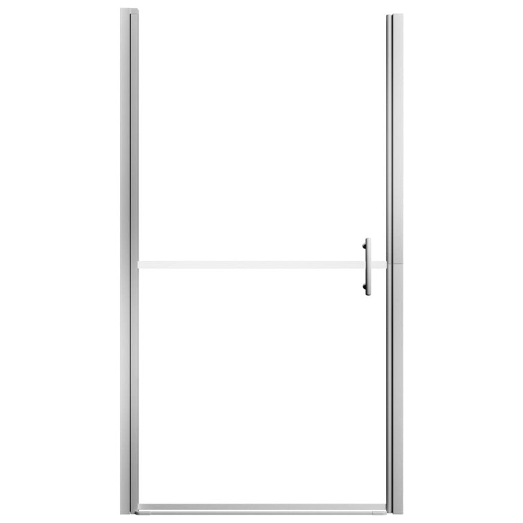 Clear Tempered Glass Shower Door with Aluminum Frame