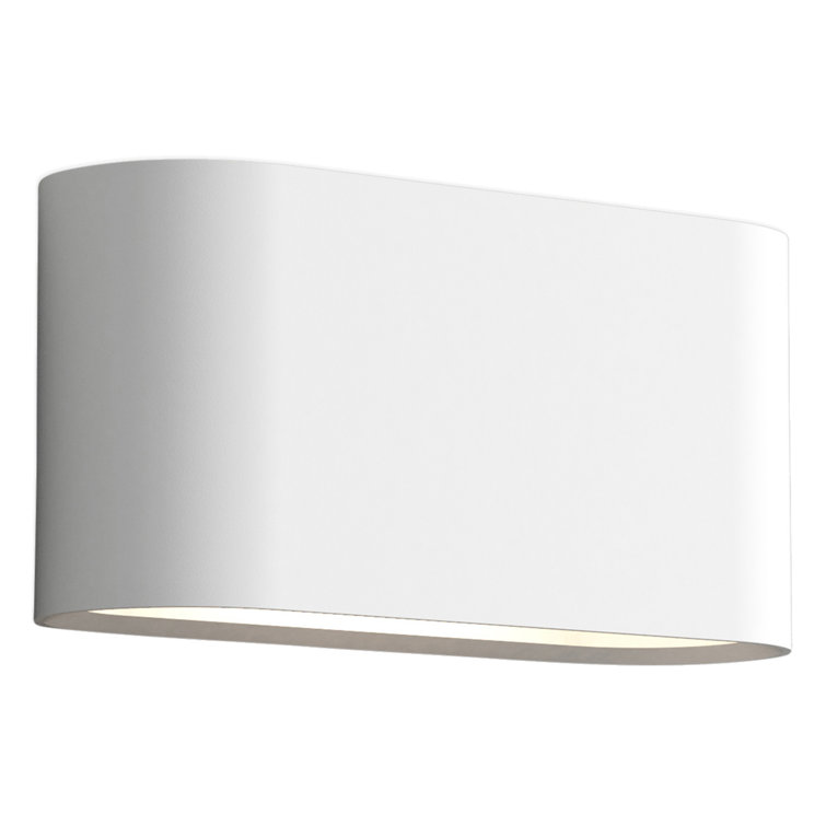 White Plaster Dimmable LED Wall Sconce