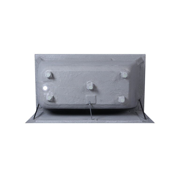 Niklaus 60'' Glossy White Acrylic Alcove Soaking Bathtub