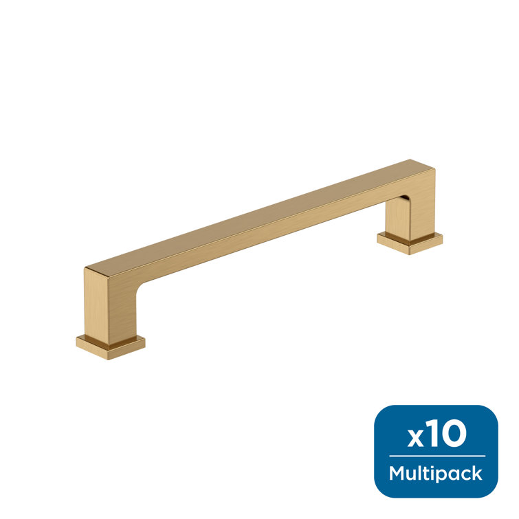 Champagne Bronze 5-1/16" Modern Cabinet Bar Pulls with Mounting Hardware