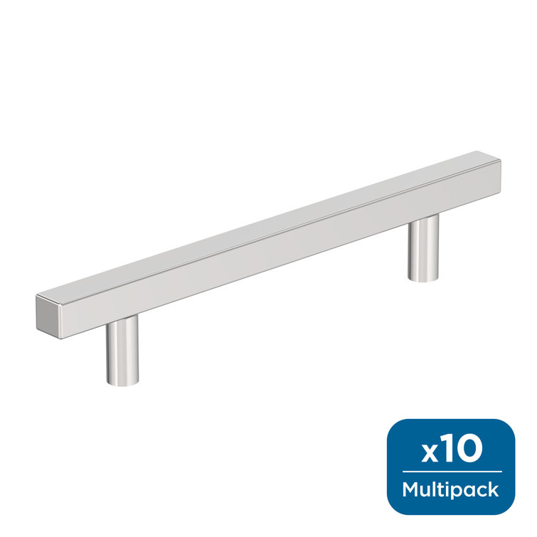 Polished Chrome 7.38" Bar Cabinet Pulls with Mounting Hardware
