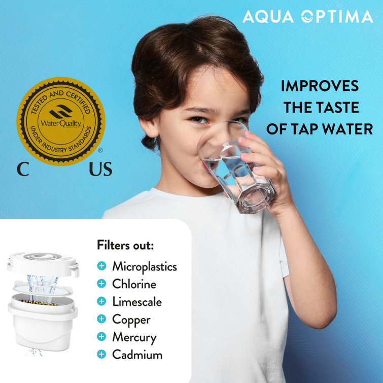 Aqua Optima Evolve+ Multi-Fit Replacement Water Filter Pack of 6