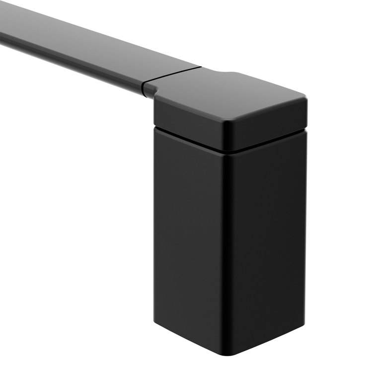 Matte Black 18" Wall Mounted Towel Bar