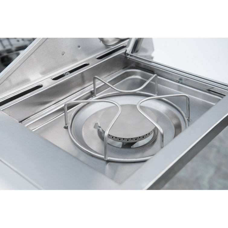 Nexgrill 4-Burner Stainless Steel Propane Gas Grill with Side Burner