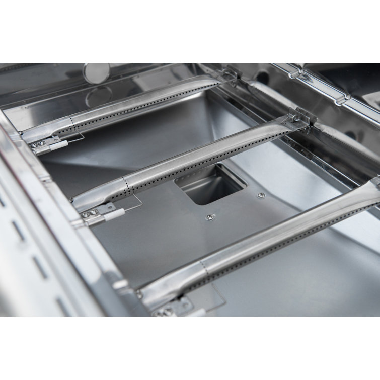 Nexgrill 4-Burner Stainless Steel Propane Gas Grill with Side Burner
