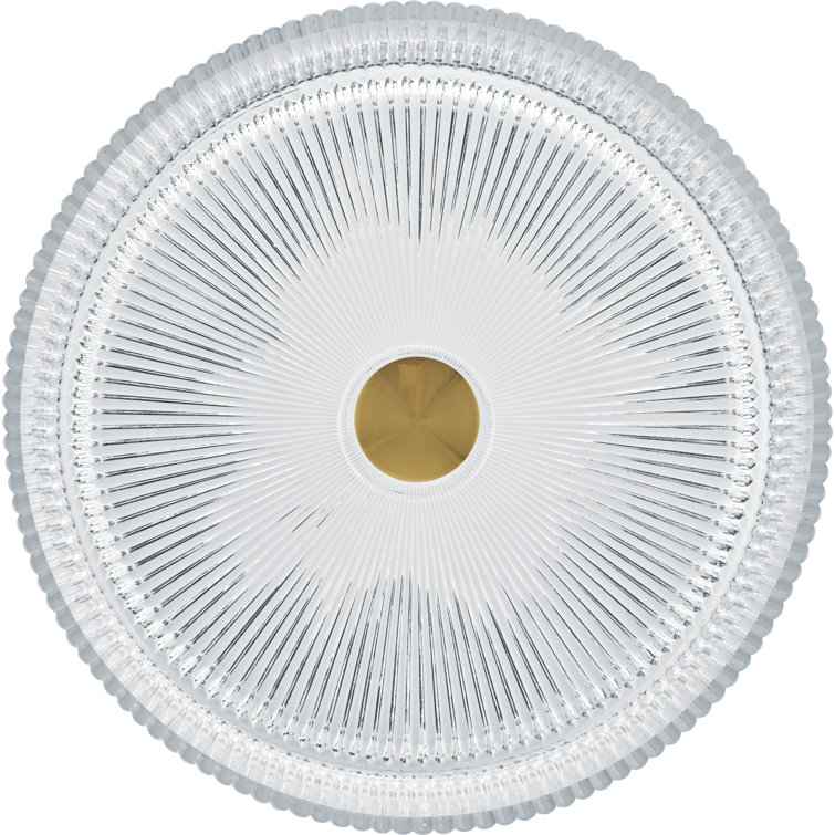 Clear Tempered Glass Circular Vessel Bathroom Sink - 16 in.
