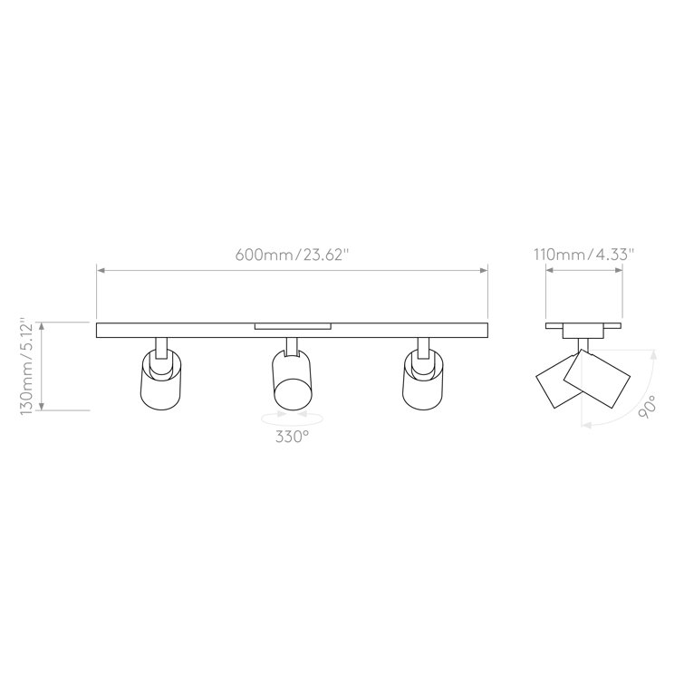 Astro Ascoli Bronze LED 6W Indoor Spotlight Ceiling Mount