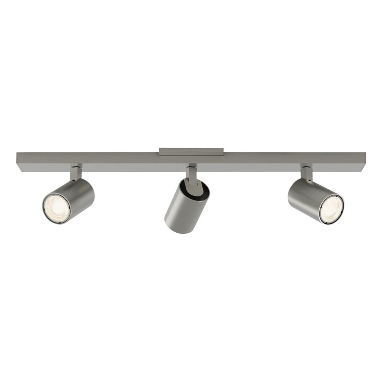 Contemporary Matt Nickel 3-Light LED Ceiling Spotlight