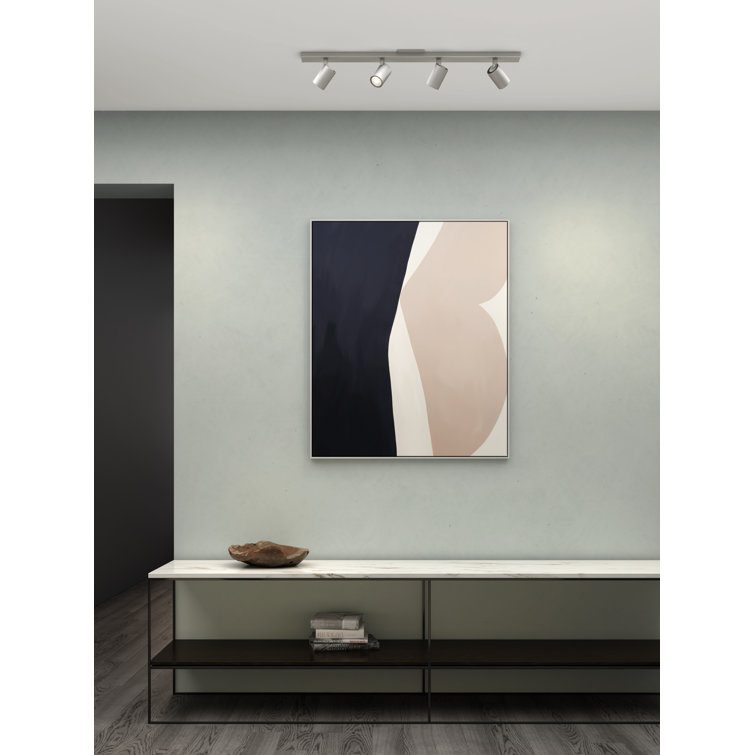 Ascoli Modern Matt Nickel 4-Light LED Ceiling Spotlight
