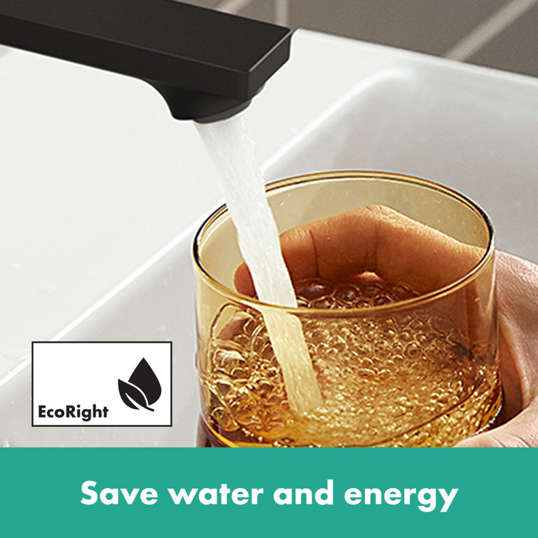 Matte Black Single Hole Bathroom Faucet with Pop-Up Drain
