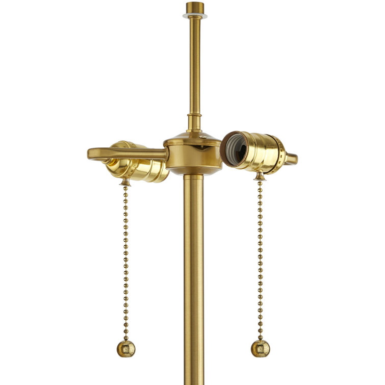 Gold Steel Table Lamp with Pull Chain Switch