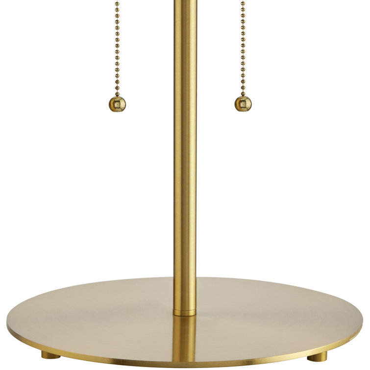 Gold Steel Table Lamp with Pull Chain Switch