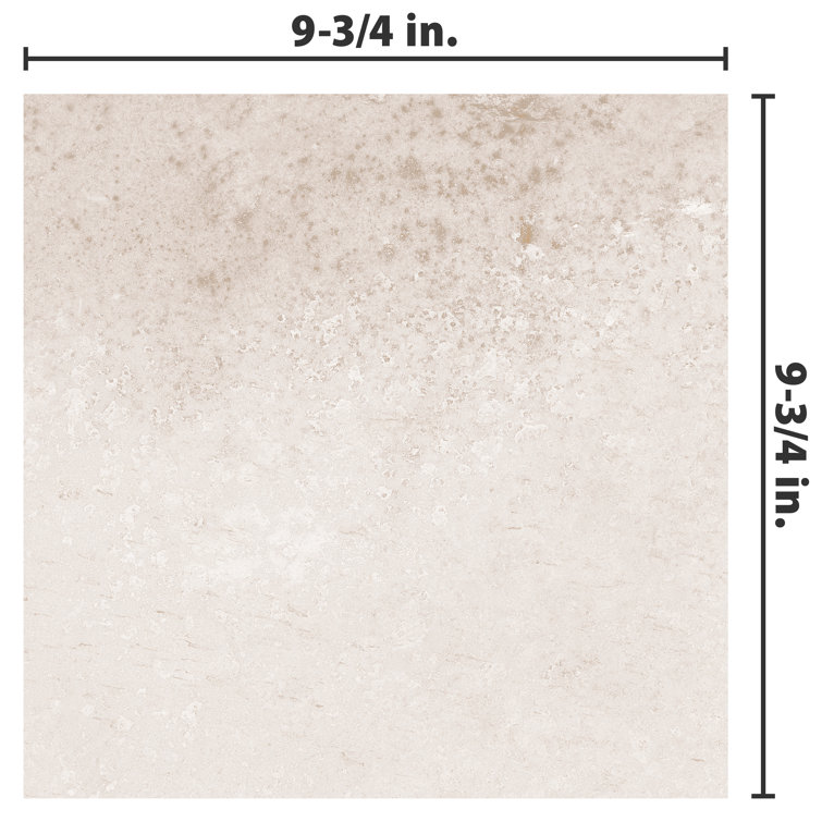 Nusa Taupe 9.75" x 9.75" Matte Porcelain Floor and Wall Tile