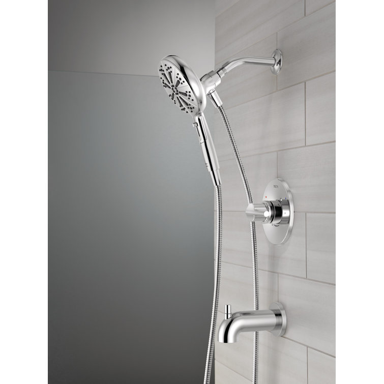 Chrome Multi-Head Handheld Wall Mounted Shower System
