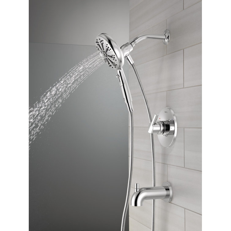 Chrome Multi-Head Handheld Wall Mounted Shower System