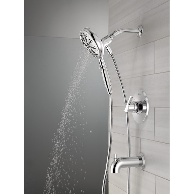 Chrome Multi-Head Handheld Wall Mounted Shower System