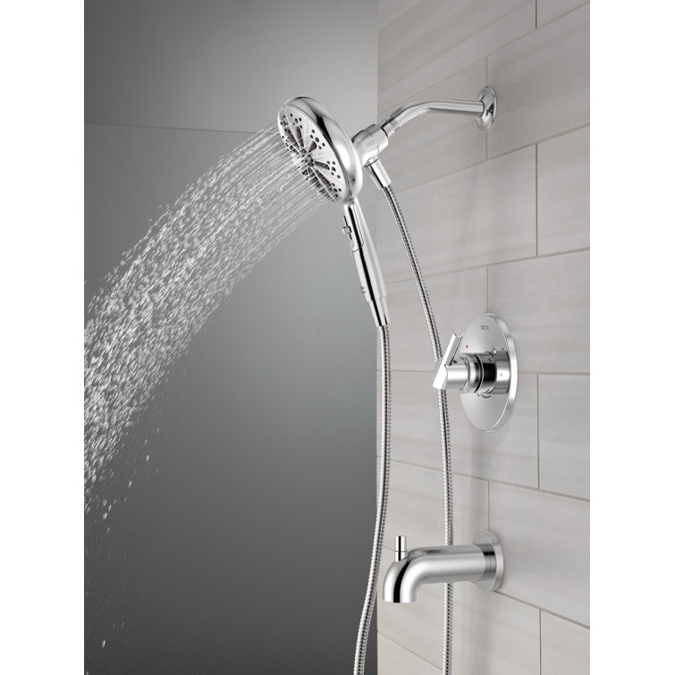 Chrome Multi-Head Handheld Wall Mounted Shower System