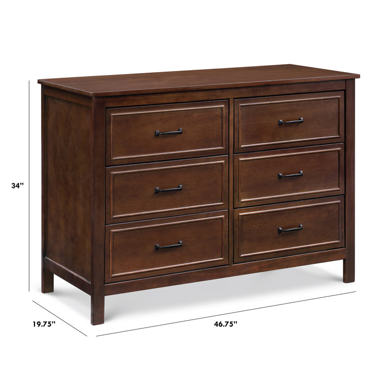 Espresso New Zealand Pine Double Nursery Dresser