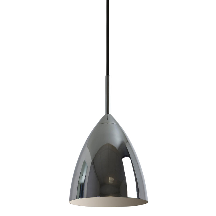 Black Polished Metal Mini LED Pendant Light