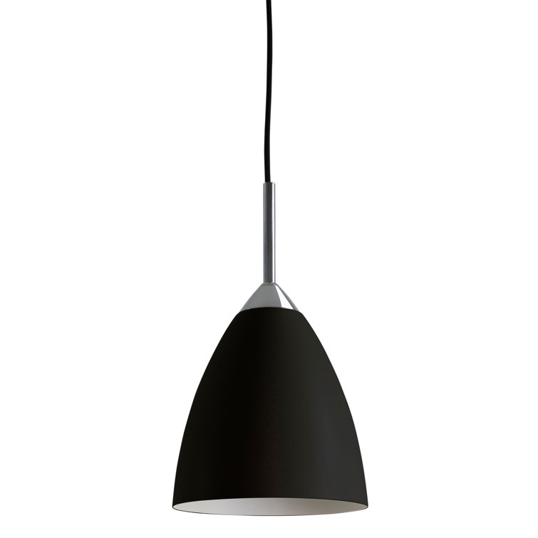 Black Polished Metal Mini LED Pendant Light