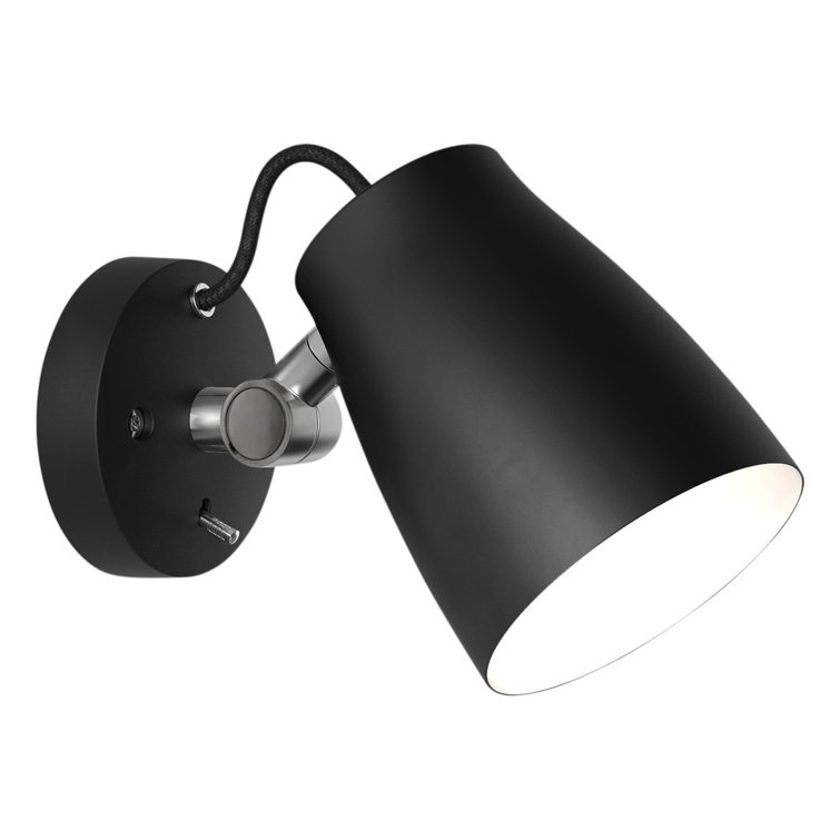 Matt Black Adjustable Aluminum LED Wall Sconce