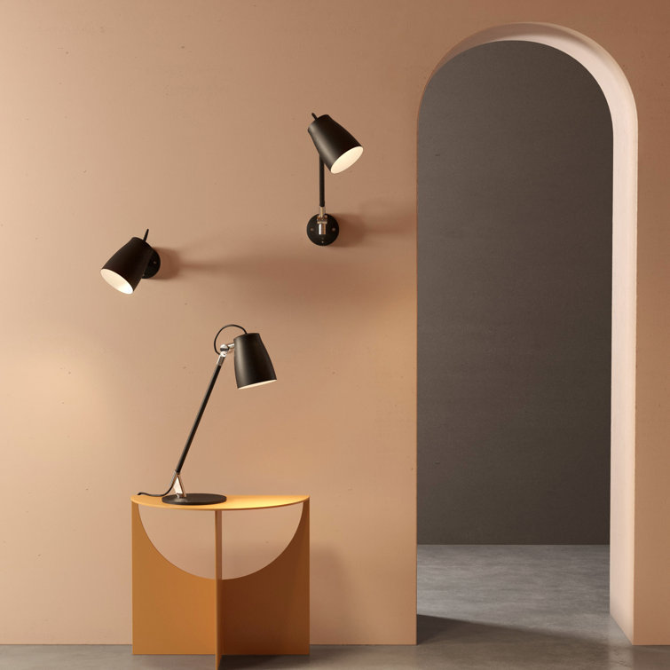 Matt Black Adjustable Aluminum LED Wall Sconce