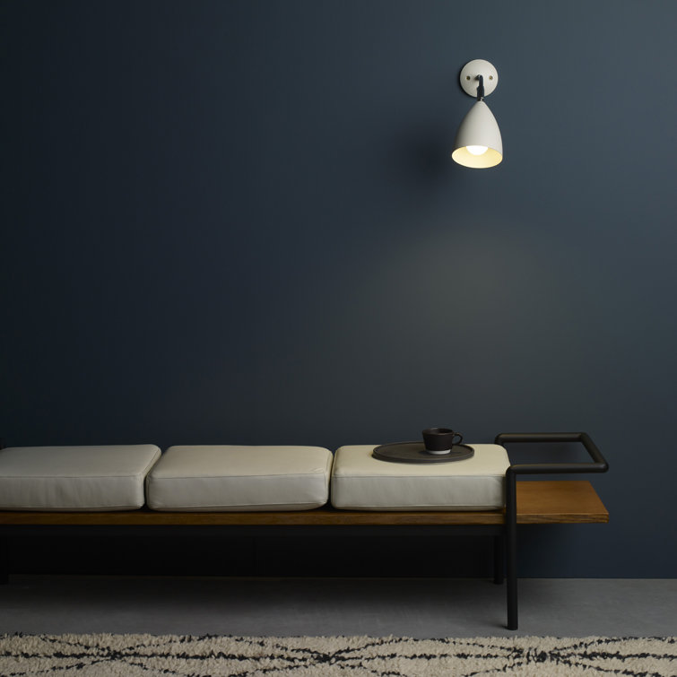 Matte White Adjustable LED Swing Arm Sconce