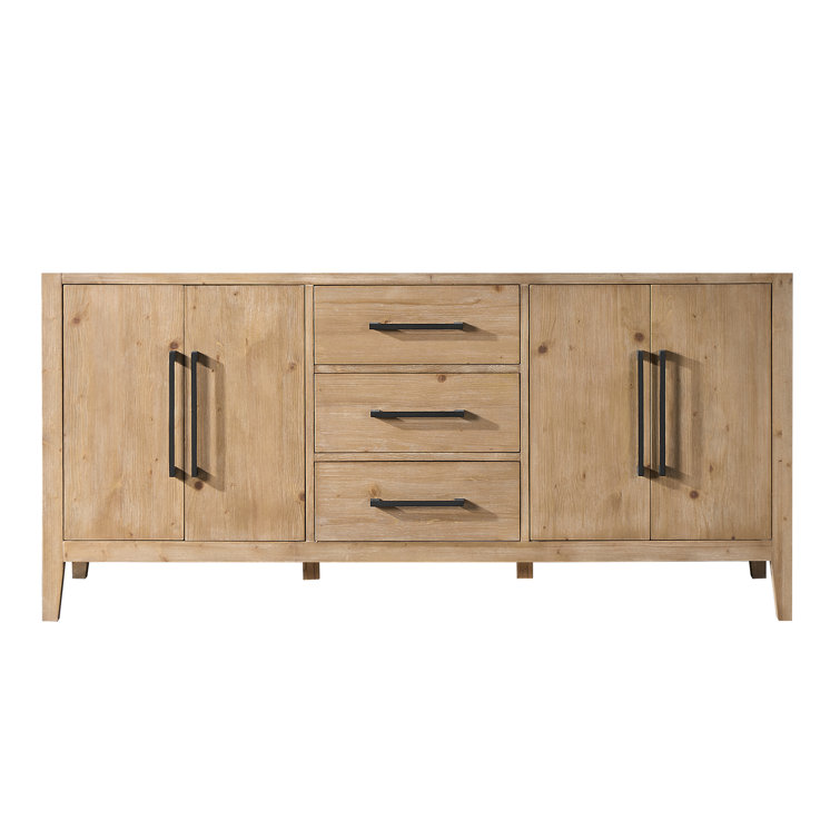 Laurel 71.2" Weathered Fir Double Freestanding Bathroom Vanity