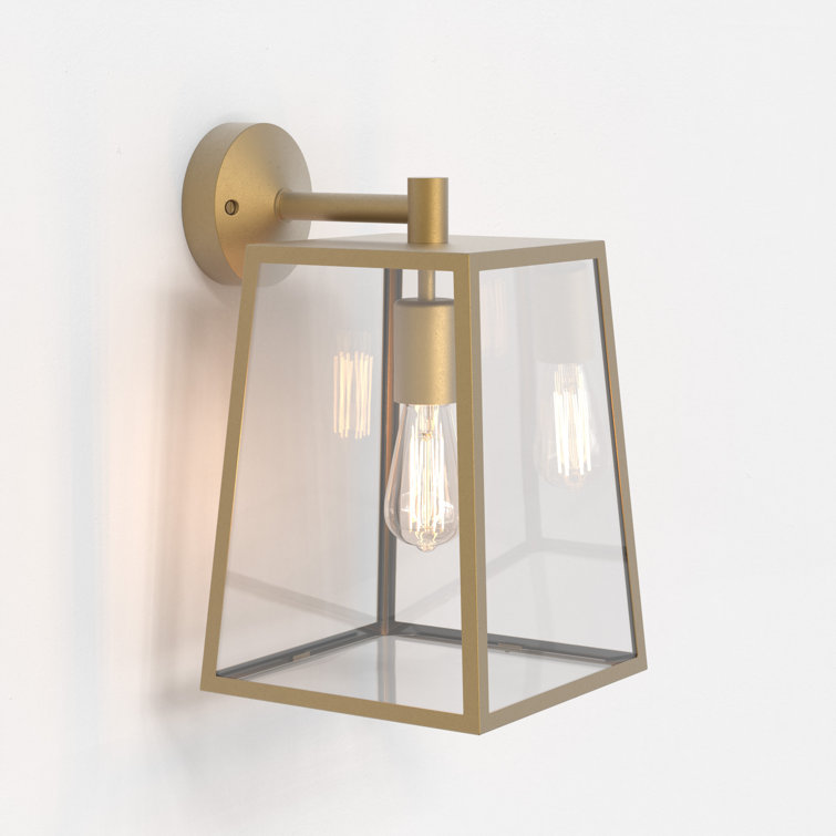 Contemporary Crystal-Embellished Brass Sconce with Dimmable LED