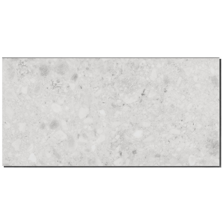 Silver Beige 12" x 24" Matte LVT Tile with Water Protection