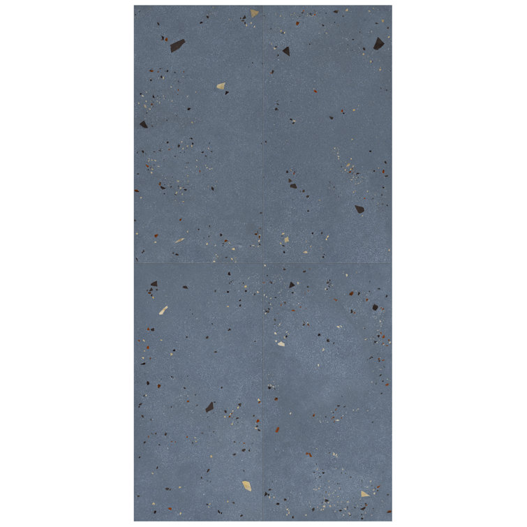 Ocean Blue Large Format Matte Porcelain Tile for Indoor/Outdoor Use