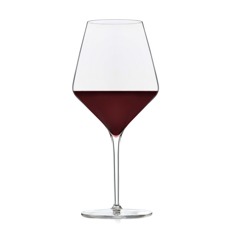 Greenwich Signature Angular Bowl 16-Ounce Wine Glasses Set of 4