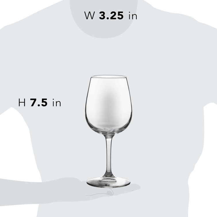 Libbey 12.75 Oz Clear Glass Stemmed Wine Glasses Set of 12