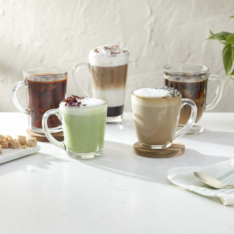 Libbey 15.5 Ounce Clear Glass Tapered Mugs, Set of 8