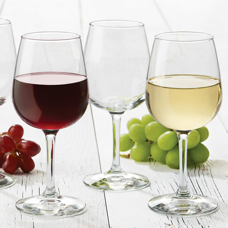 Libbey 12.75 Oz Clear Glass Stemmed Wine Glasses Set of 12