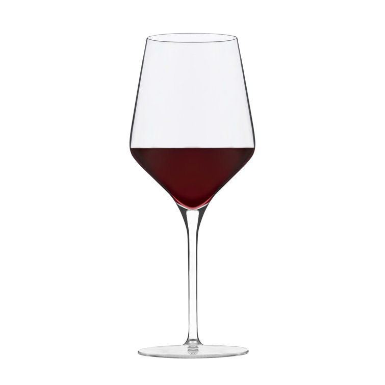 Greenwich Signature Angular Bowl 16-Ounce Wine Glasses Set of 4