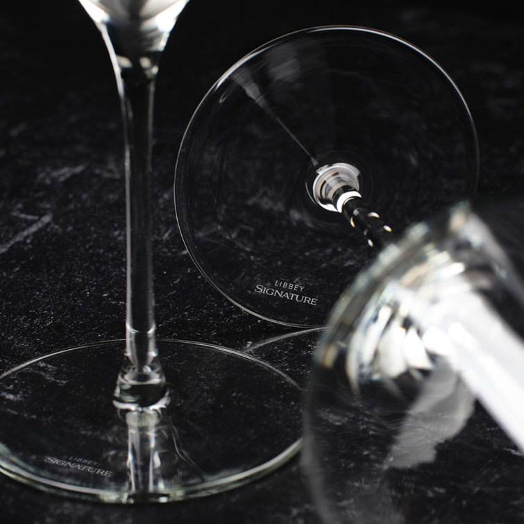 Libbey Signature Greenwich 20 Oz Clear White Wine Glasses Set of 4
